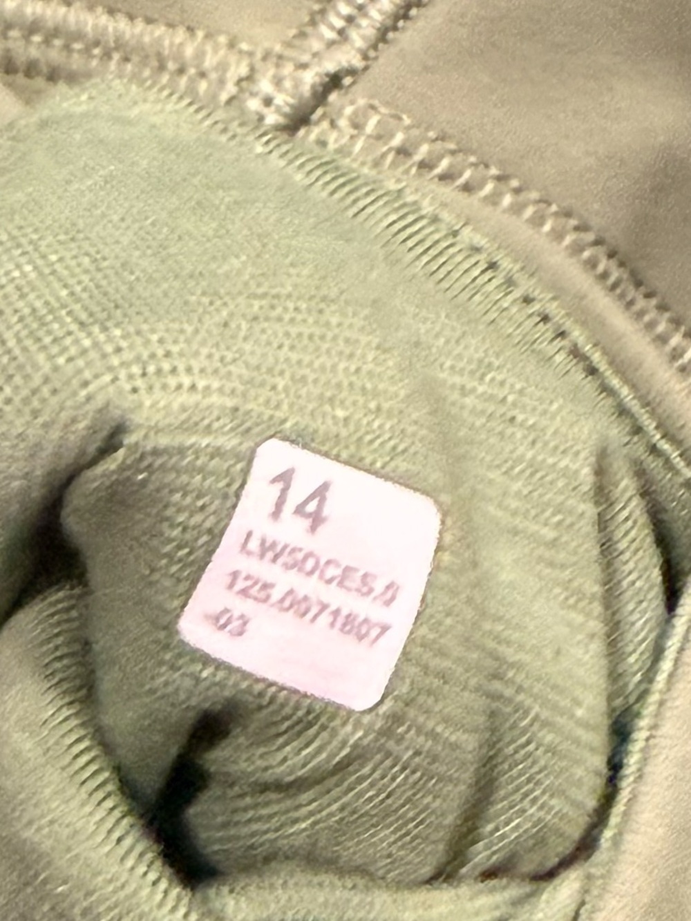Lululemon Align High-Rise Grey Eucalyptus Leggings w/Pockets Size 14 NWOT - Picture 7 of 7